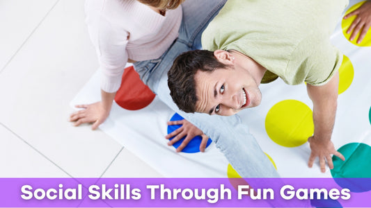 adults playing a social skills game