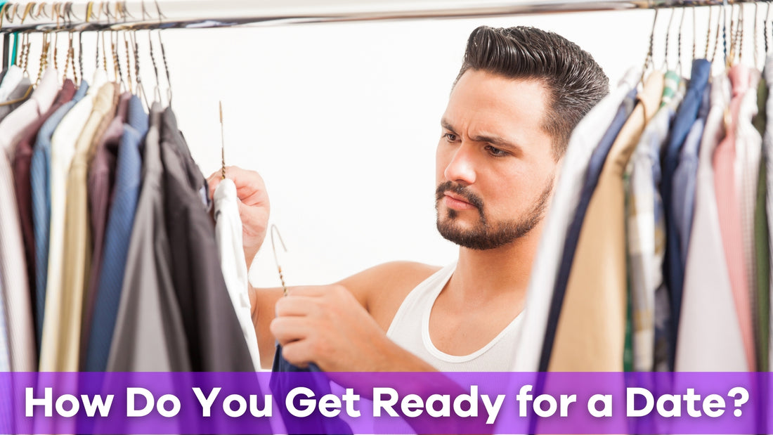 A man getting ready for a date