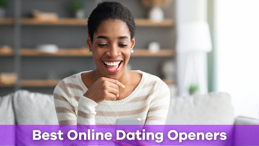 woman laughing at the best online dating openers