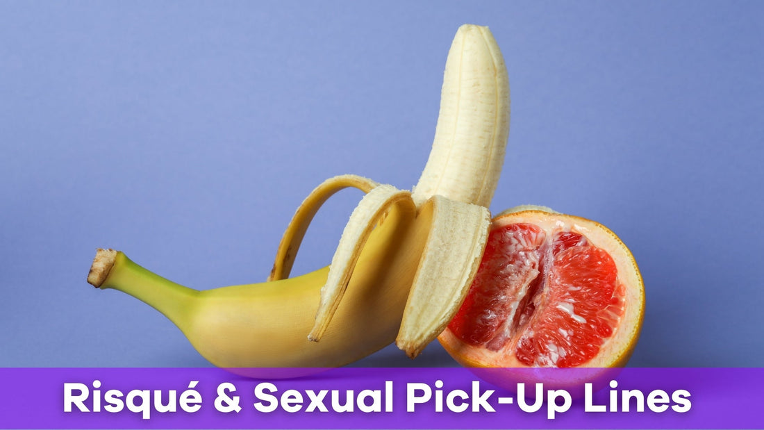 Playful risqué pickup-line cards on a table — flirty humor guide