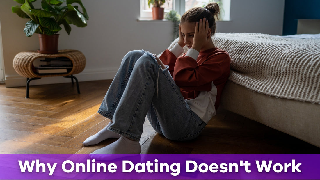 woman wondering why online dating doesn't work
