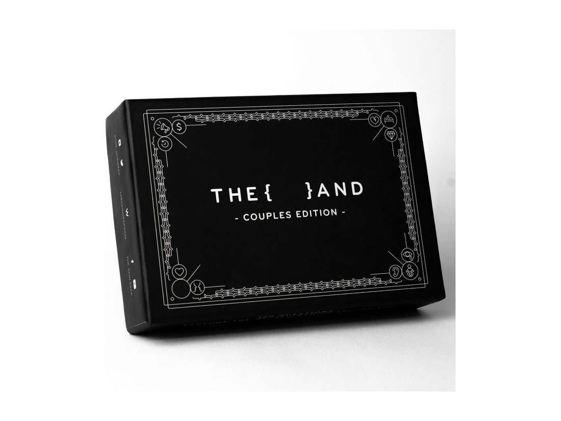 {THE AND} Couples Edition conversation card game box, full product on white — best anniversary gift card games 2026