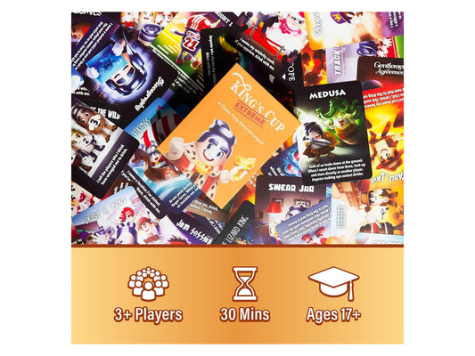 King's Cup Extreme party game box packshot — best bachelor party games Amazon 2026