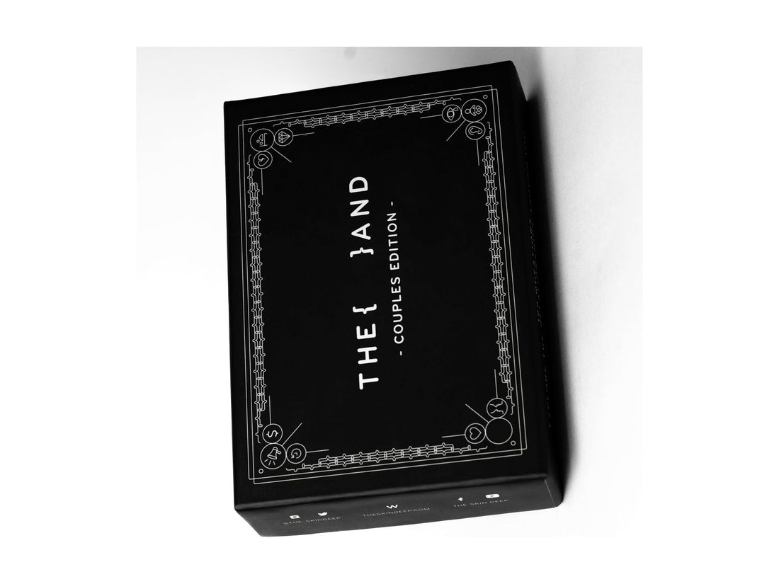 {THE AND} Couples Edition conversation card box, full product shown at an angle on white — best engagement party games to gift 2026