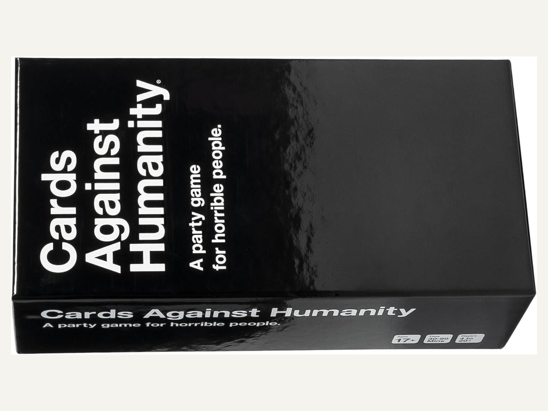 Cards Against Humanity packshot sideways — best Halloween party games for adults 2026