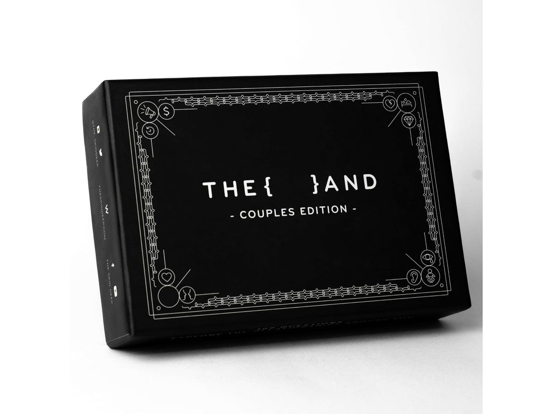 {THE AND} Couples Edition game box packshot — best wedding gift party games 2026