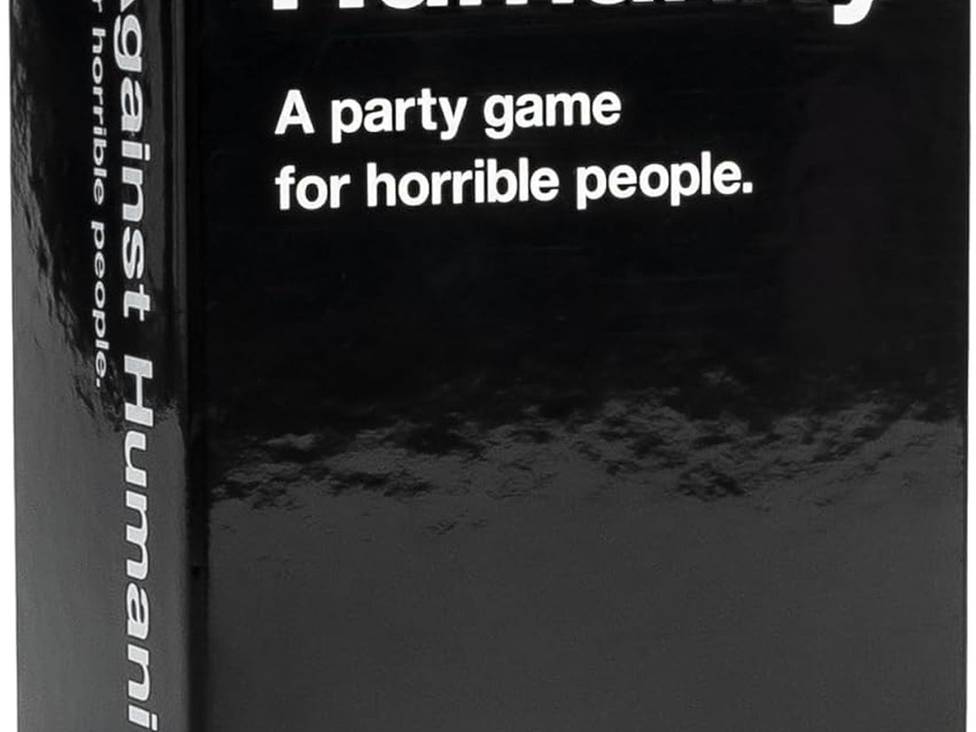Cards Against Humanity packshot sideways — Halloween adult party host playbook 2026