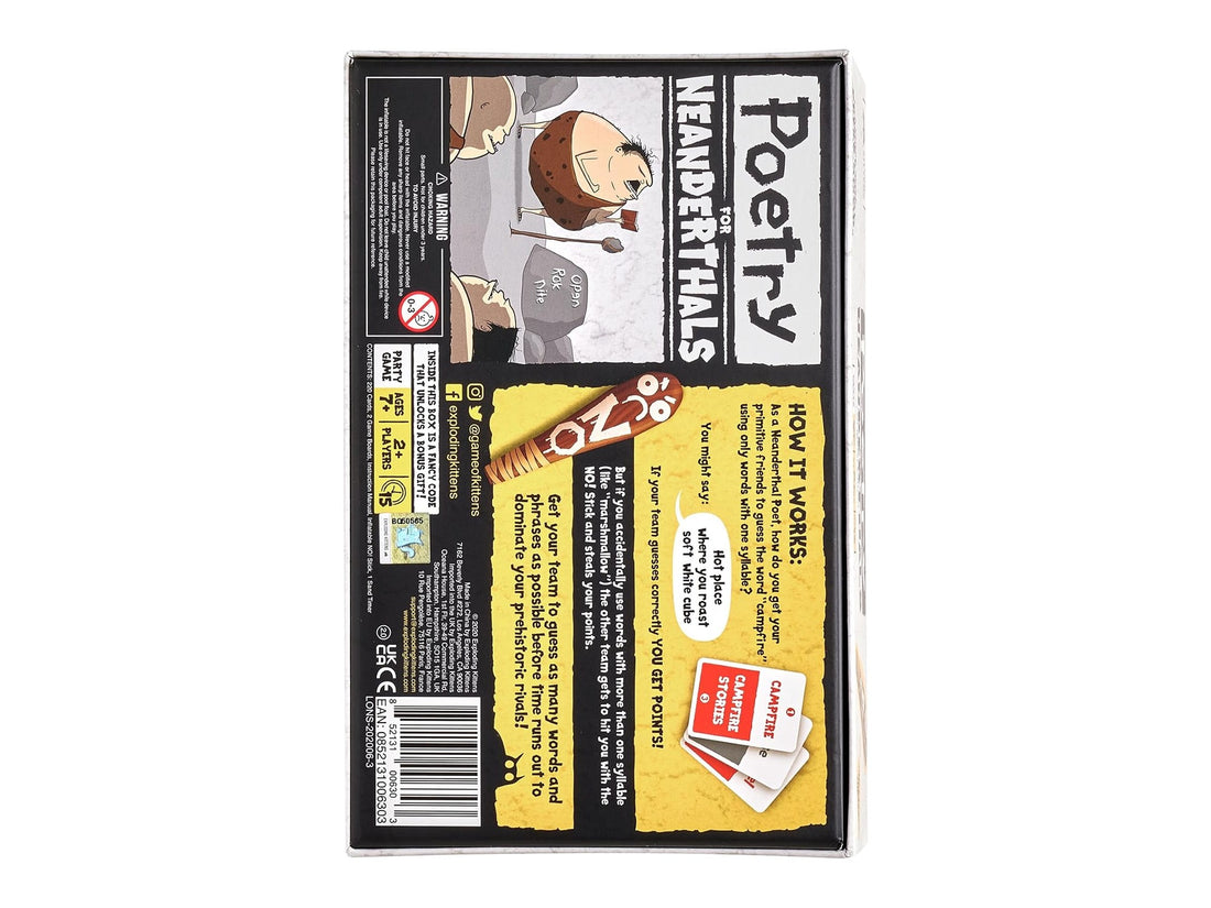 Poetry for Neanderthals packshot sideways — Banagrams word-party encore 2026