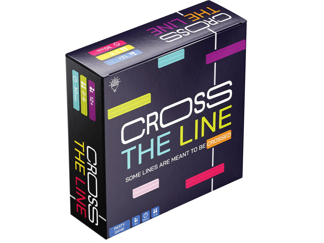 Cross the Line party game box by Gray Matters / Asmodee — Walmart packshot