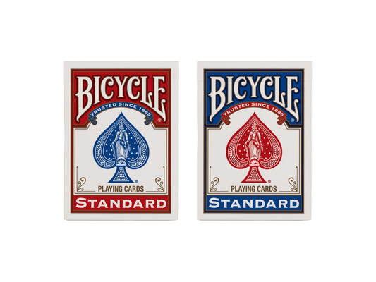 Bicycle Rider Back playing cards deck, full product shown on white — how to play Gin Rummy