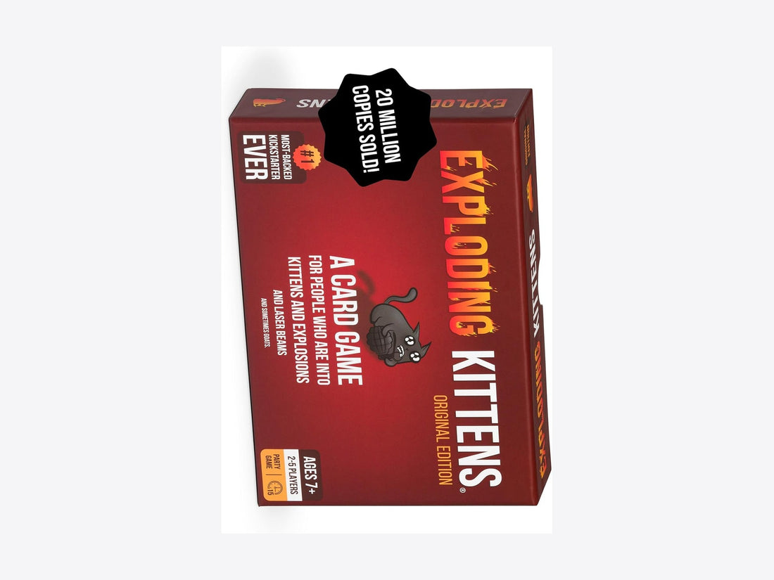 Exploding Kittens packshot sideways — Oh Hell trick-taking encore 2026