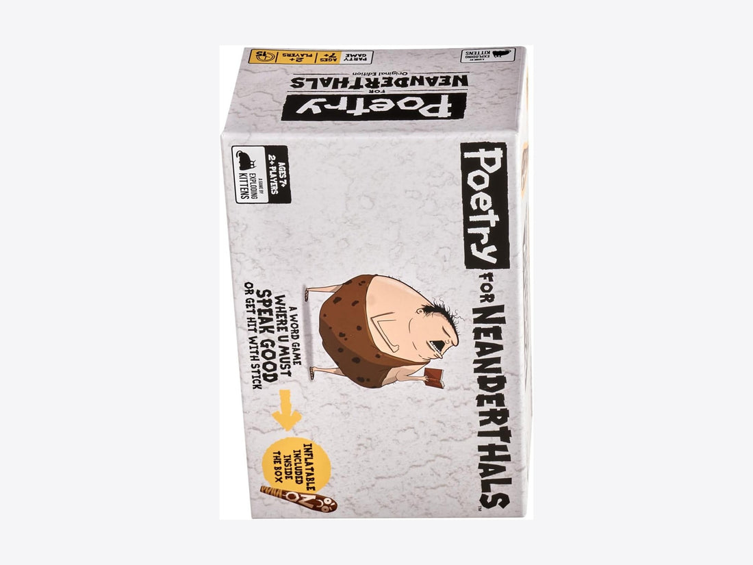 Poetry for Neanderthals packshot sideways — Quiddler word-card encore 2026
