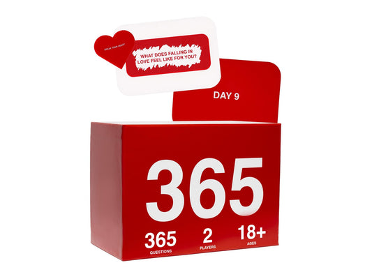 We’re Not Really Strangers 365 Daily conversation card game box packshot — couples daily ritual guide