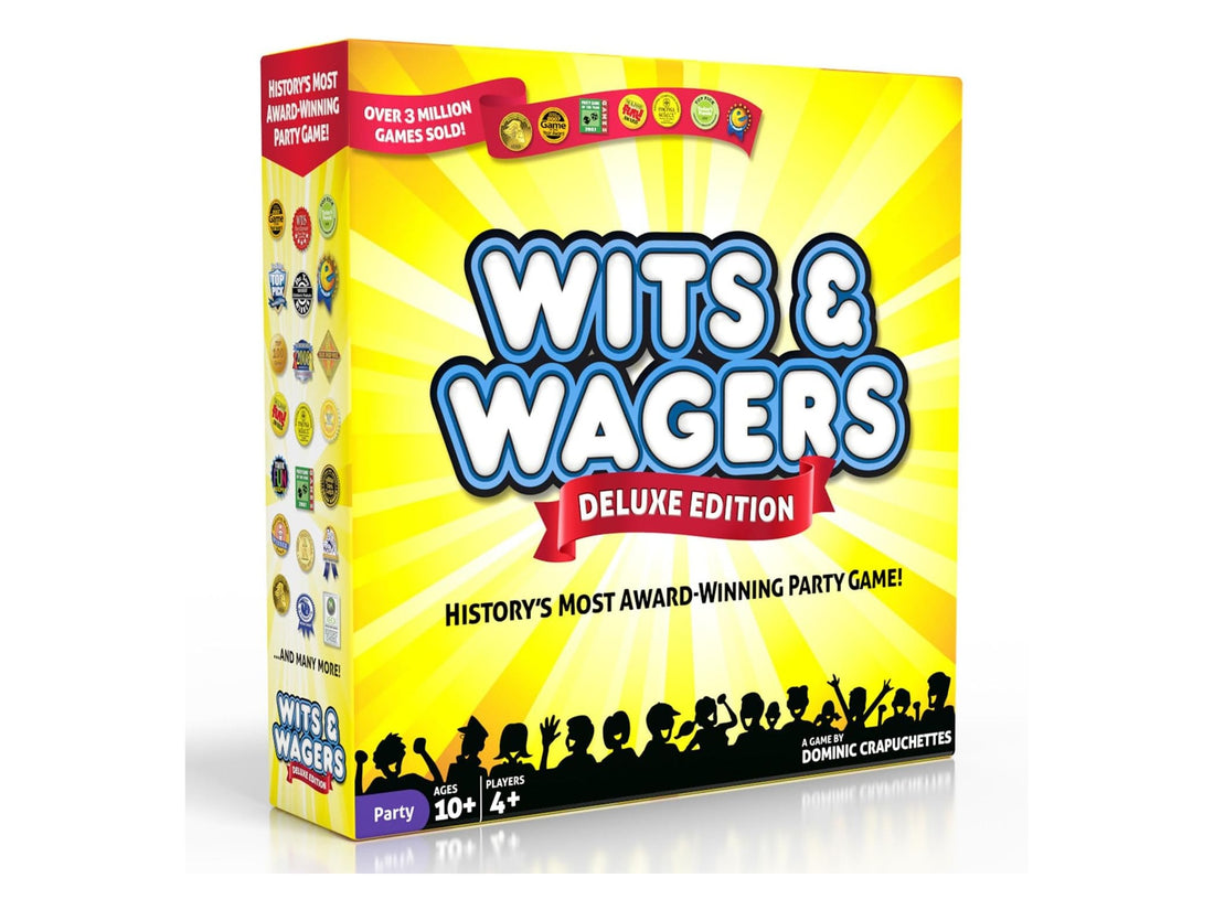 Wits and Wagers Deluxe board game box — North Star Games party trivia betting game